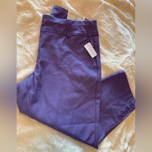 Christopher & Banks women’s Purple Capri Pants Size 14W NWT